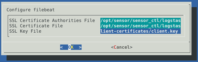 SSL certificate files