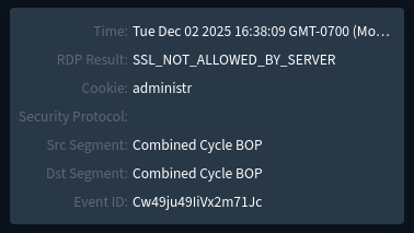 RDP Link hover enrichment (cursor)