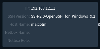 SSH Node Hover Enrichment