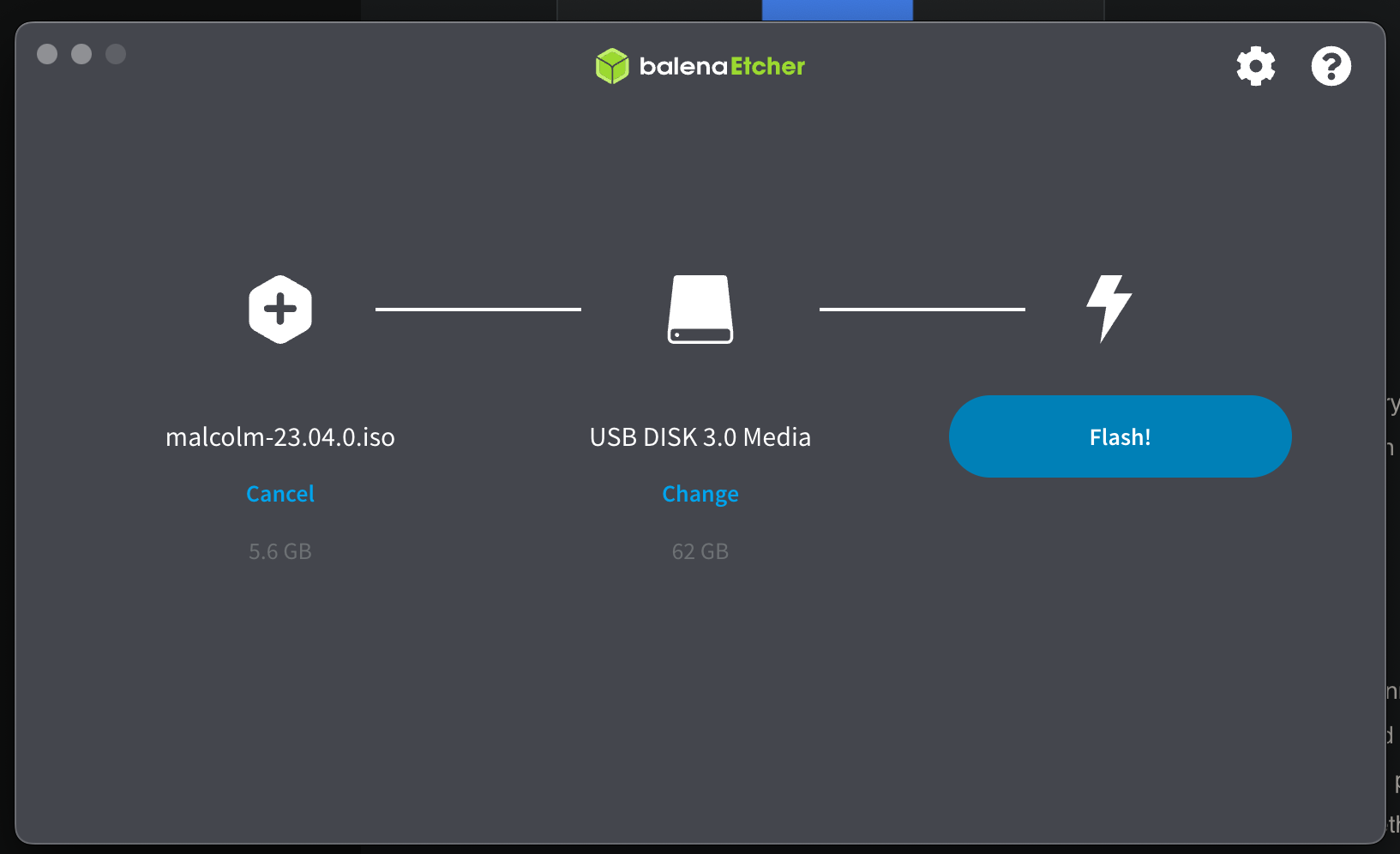 Etcher on macOS