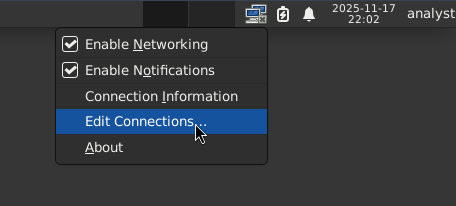 Edit Connections