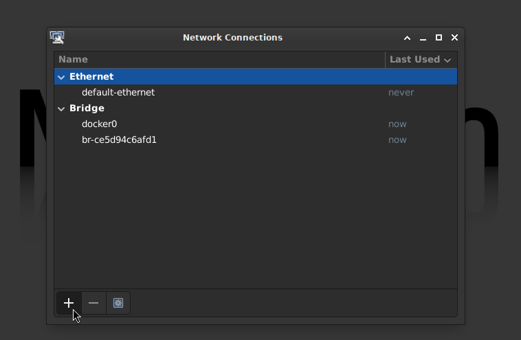 Add a new connection