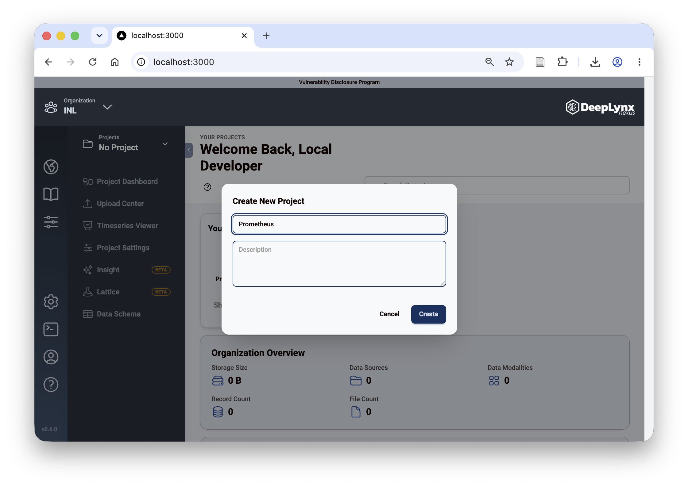 Naming the new project in the create-project dialog